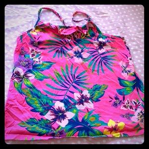 Floral spaghetti strap top.